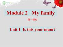 初中英语Unit 1 Is this your mum?多媒体教学课件ppt