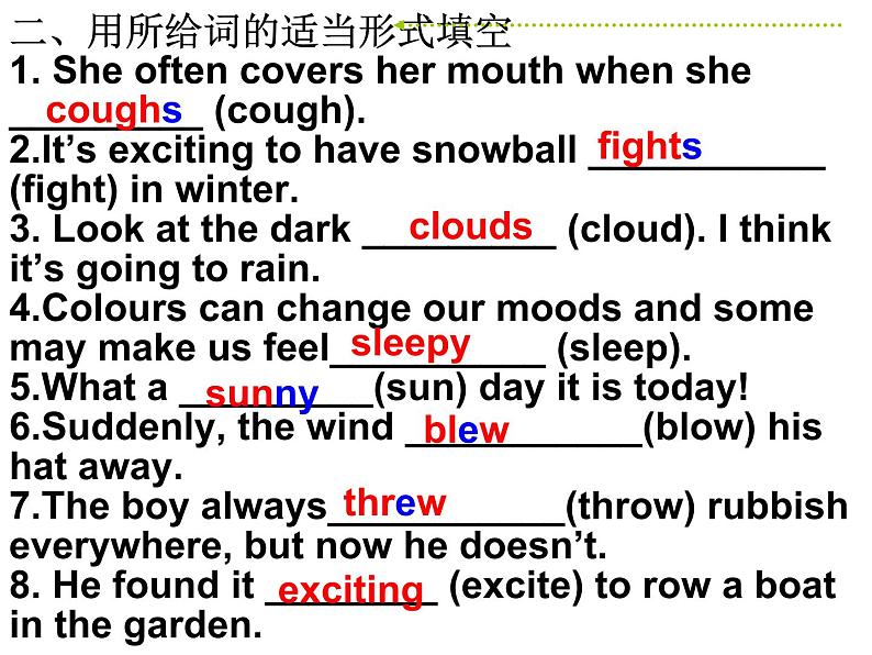 Unit7 Seasons Revision 复习课件 译林版英语八年级上册06