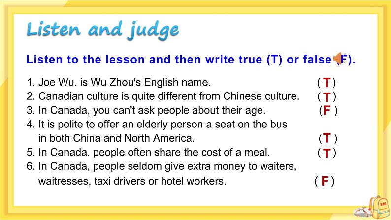 UNIT8 Lesson 45 Differert Manners（课件PPT）第7页