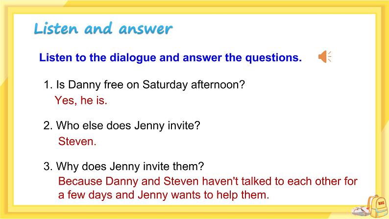 UNIT7 Lesson 41 Jenny 's Good Advice（课件PPT）第5页