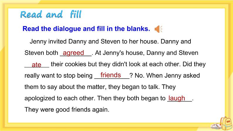 UNIT7 Lesson 41 Jenny 's Good Advice（课件PPT）第6页