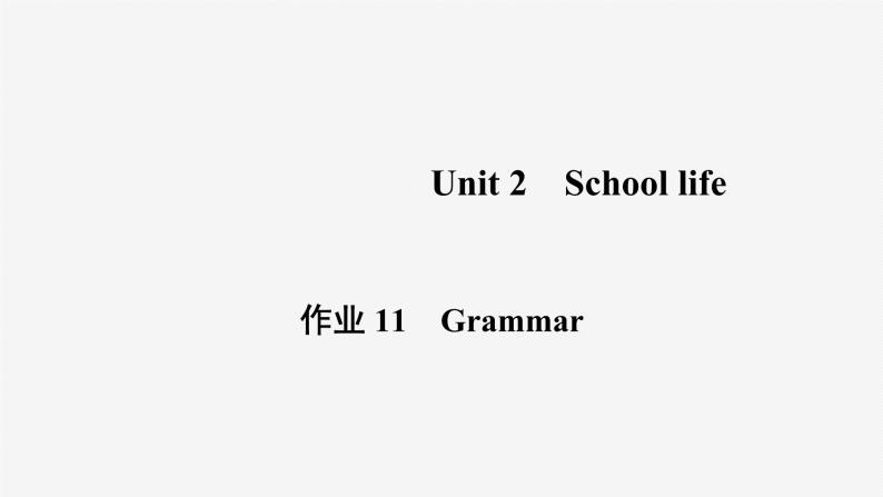 牛津译林版八年级英语上unit2 grammar习题课件ppt01