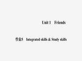 牛津譯林版八年級英語上unit1 Integrated skills & Study skills習(xí)題課件ppt