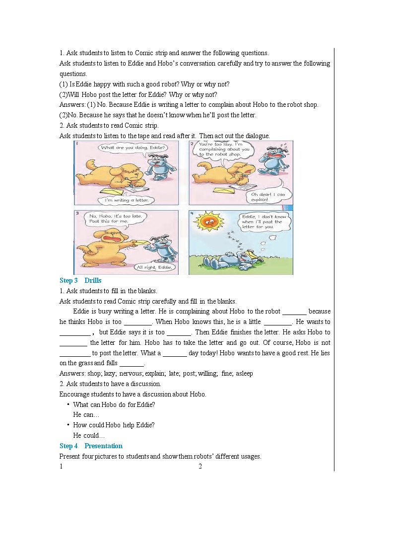 Unit 3 Comic strip & Welcome to the unit（课件+教案+练习）02