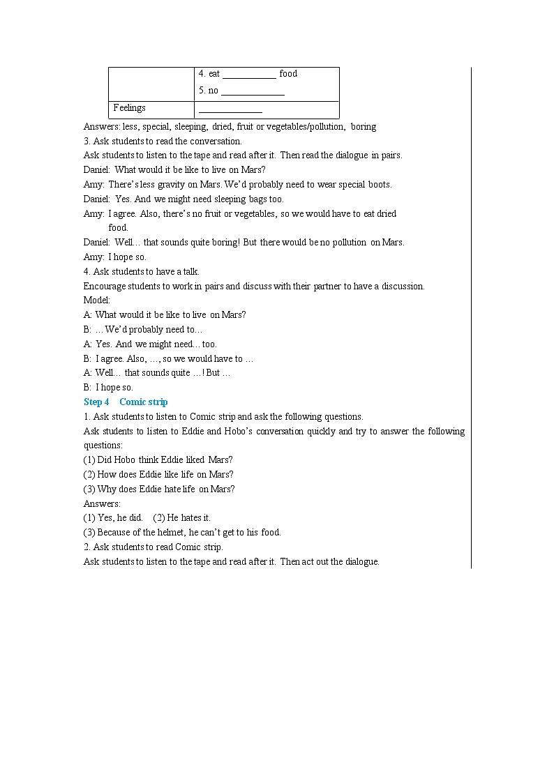 Unit 4 Comic strip & Welcome to the unit（课件+教案+练习）03
