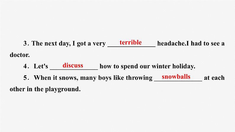 牛津译林版八年级英语上unit8 grammar习题课件ppt第3页