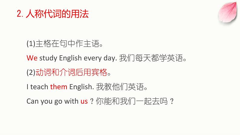 2022年中考英语语法知识点 代词课件第4页