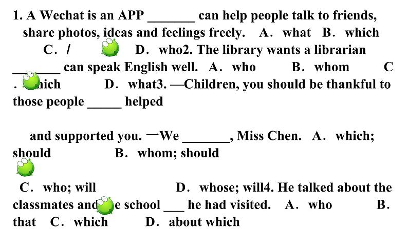 Unit8 语法练习课件 2022-2023学年牛津译林版英语九年级上册第2页