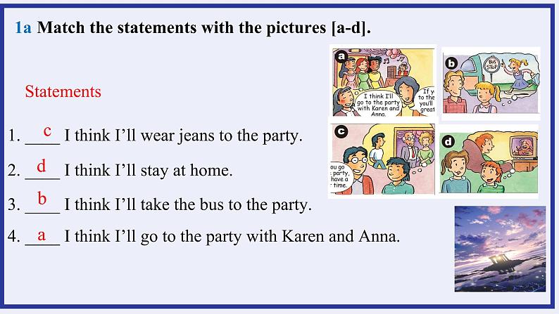 Unit10 If you go to the party you will have a good time SectionA1a-2c 课件2022-2023学年人教版英语八年级上册第6页