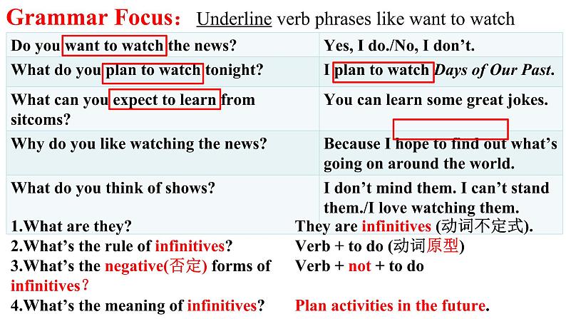 Unit 5 Do you want to watch a game show Section A Grammar-3c课件2022-2023学年人教版八年级英语上册04