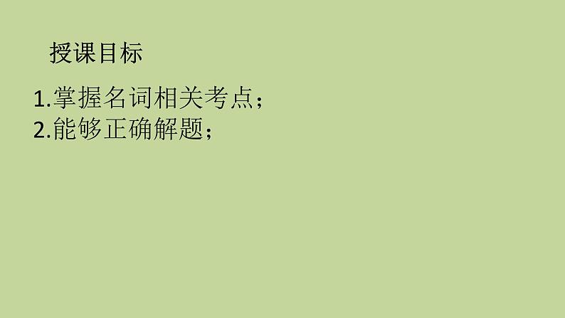 2023年英语中考复习专题 名词 课件第2页