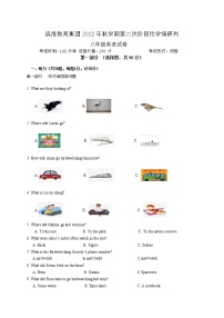 江苏省盐城市滨海县滨淮教育集团2022-2023学年上学期第二次阶段性学情研判英语试卷