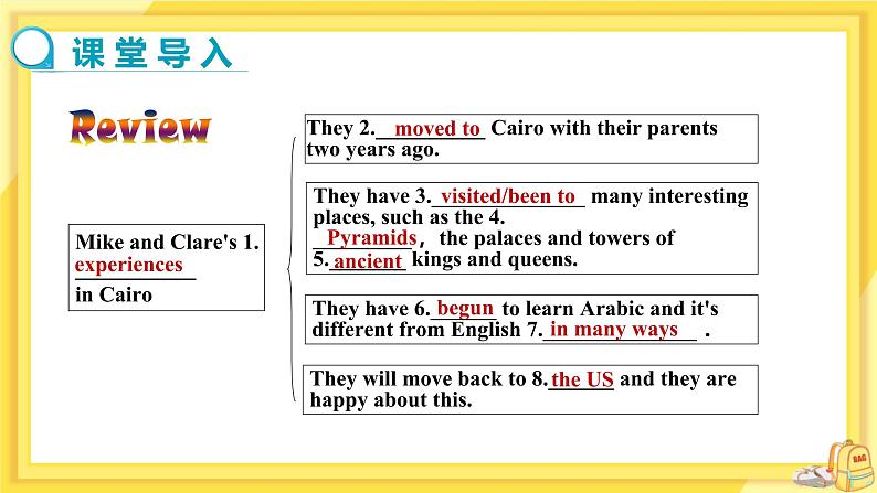 Module 2 Experiences Unit 3 Language in use（课件+教案+练习）03