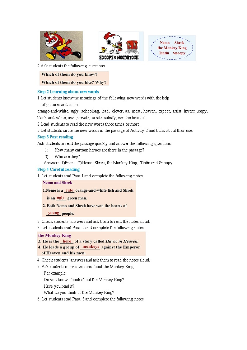 Module 5 Cartoon stories Unit 2 Tintin has been popular for over eighty years.（课件+教案+练习）02