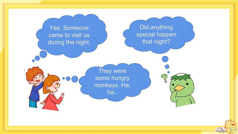 Module 8 Time off Unit 2 We thought somebody was moving about（课件+教案+练习）04