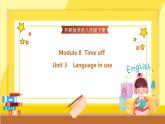 Module 8 Time off Unit 3 Language in use（课件+教案+练习）