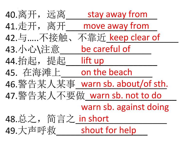 Modules11-12 复习课件2022-2023学年外研版八年级英语上册06