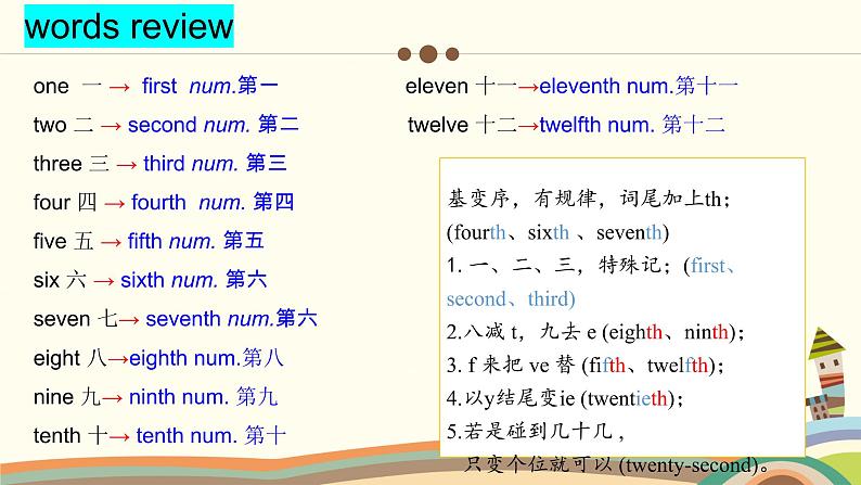 Unit7  review 课件 2022-2023学年冀教版七年级英语上册03