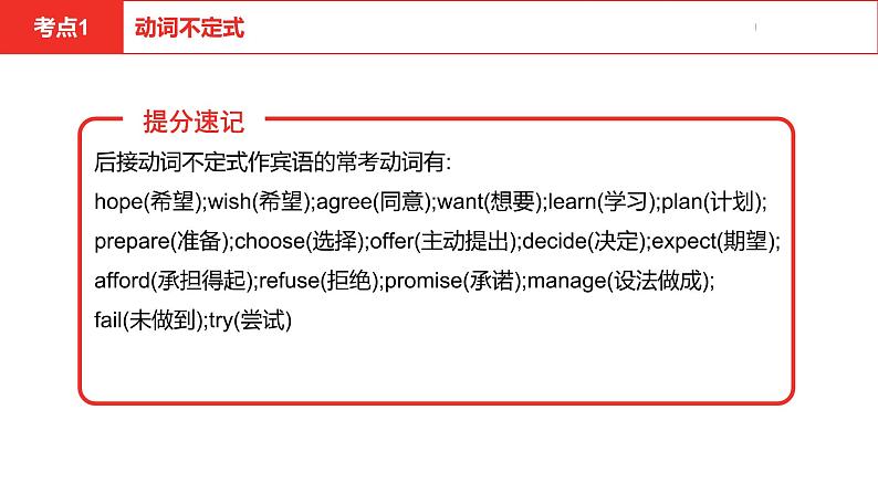 中考总复习英语（河北）第二部分 语法专题过关11.专题十一·非谓语动词课件05