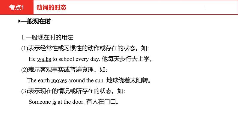 中考总复习英语（安徽）第二部分专题九 动词的时态和被动语态课件第4页