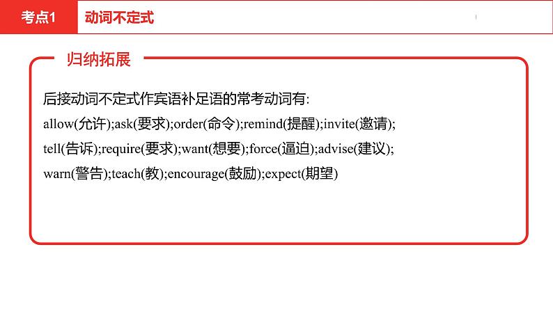 中考总复习英语（安徽）第二部分专题十 非谓语动词课件第7页