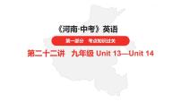 中考总复习英语（河南）第一部分·第二十二讲·九年级Unit13—Unit14课件