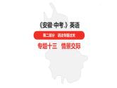 中考总复习英语（安徽）外研专题十三 情景交际课件