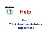 Module12 Unit1 What should we do before help arrives课件 2022-2023学年外研版八年级英语上册