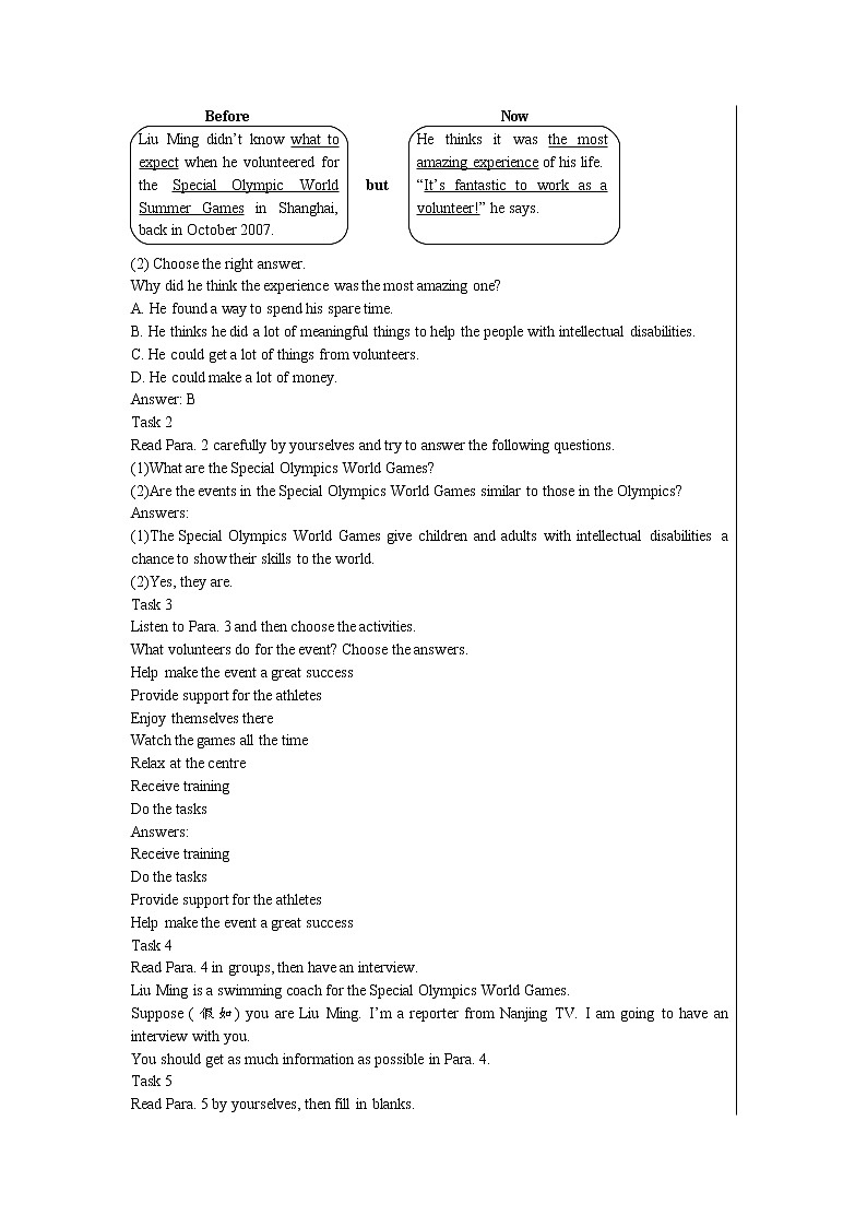 Unit 6 Sunshine for all tours Reading（课件PPT+课件+练习）03