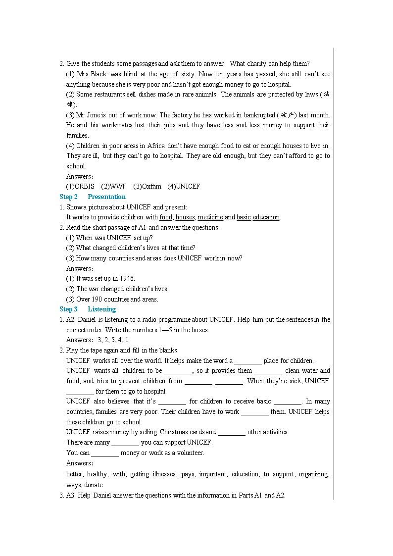 Unit 7 International Charities Integrated skills & Study skills（课件PPT+课件+练习）02