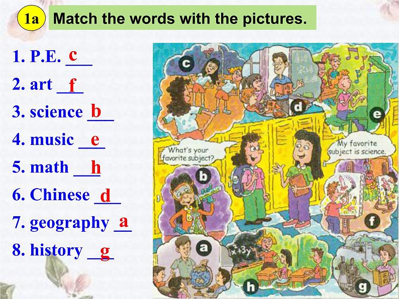 Unit9 SectionA 1a-1c课件2022-2023学年人教版七年级英语上册06