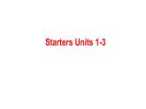 【期末复习课件】人教版英语 七年级上学期-Starters Units1-3 期末复习课件