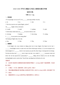 【期末考点专练】人教版英语九年级上学期-考点06：语法专练(全册)