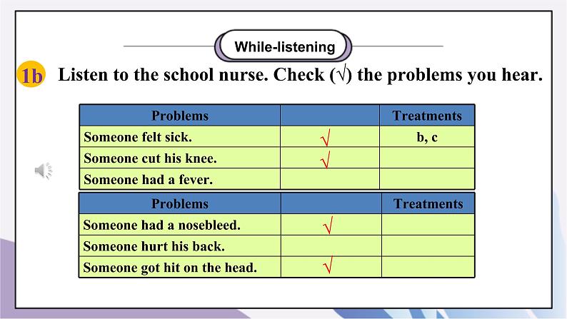 Unit1 What's the matter？Section B  (1a-1d) 课件+教案+音视频素材06