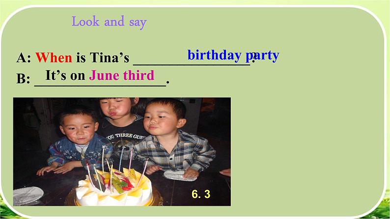 Unit8 When is your birthday SectionB (1a-1d)课件2022-2023学年人教版七年级上册英语第3页