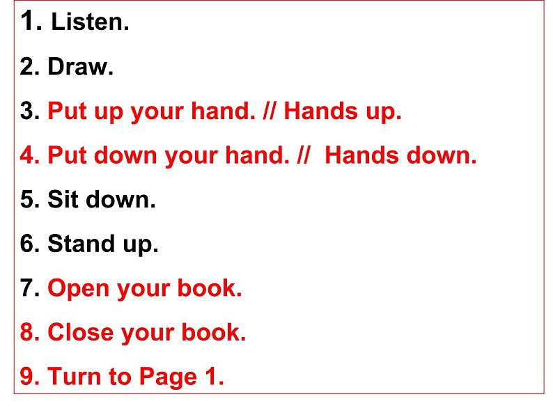 Starter Module 2 My English lesson Unit1-3教学课件2022-2023学年外研版英语七年级上册06