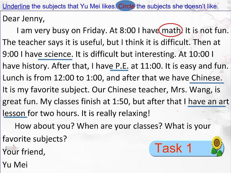 Unit9 My favorite subject is science. Section B（2a-2c）课件2022-2023学年人教新目标英语七年级上册08