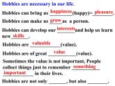 Module 6 Hobbies Unit 3 Language in use 课件  2021-2022学年外研版八年级英语下册