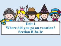 英语八年级上册Unit 1 Where did you go on vacation?Section B说课ppt课件