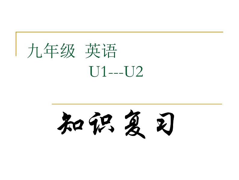 Unit 1-2复习课件2022-2023学年人教版九年级英语期末复习第1页