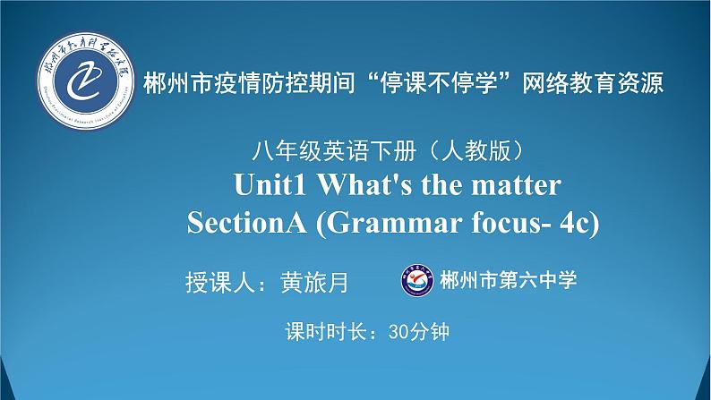 4.八年级下英语Unit1第四课时 Grammar focus-4c 导学案 郴州市六中第1页