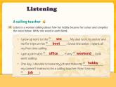 Unit 8 From hobby to career-Period Listening More practice Culture corner 课件