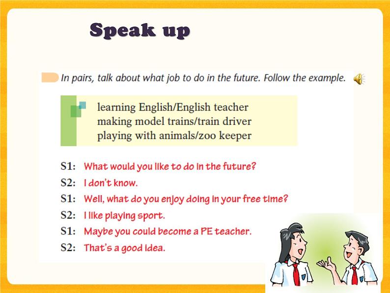 Unit 8 From hobby to career-Period Speak up Reading 课件07