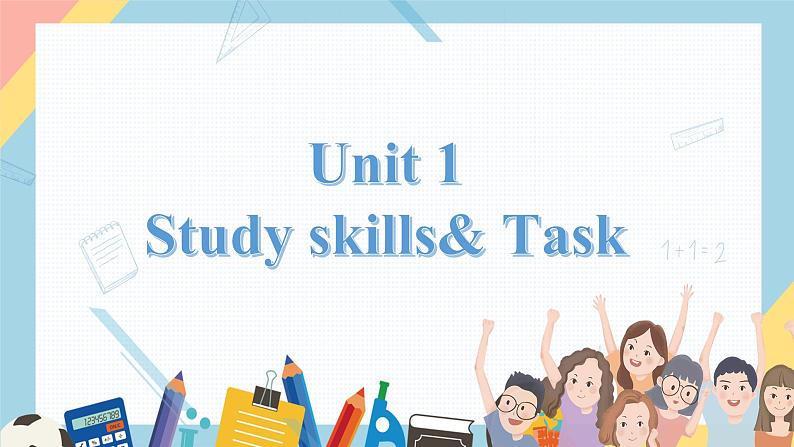 Unit 1  studyskills &task 课件2021-2022学年牛津译林版八年级英语下册01