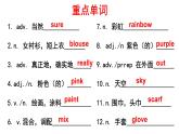 Unit 2 Colours and Clothes 复习课件2022-2023学年冀教版英语七年级上册