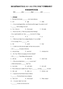 湖北省恩施州巴东县2021-2022学年八年级下学期期末教学质量监测英语试题(含答案)