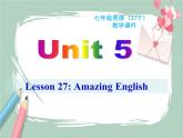 Unit 5 lesson 27课件