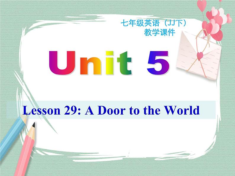 Unit 5 lesson 29课件01