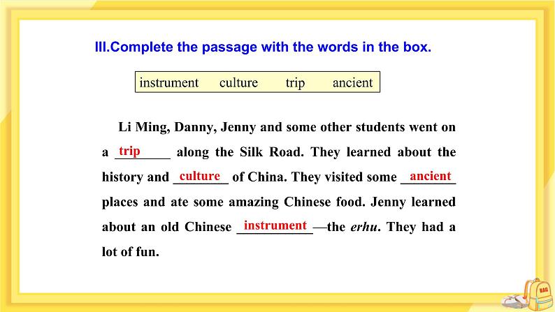 Unit 1 A Trip to the Silk Road Unit Review（课件PPT+教案+练习）06