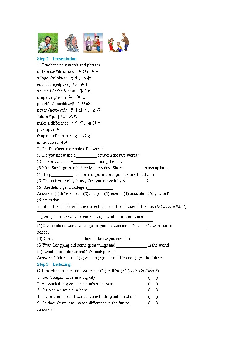 Lesson 15 Making a Difference（课件PPT+教案+练习）02